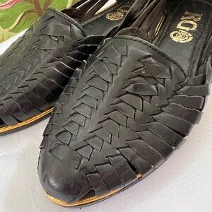 Men's Black Leather Loafers